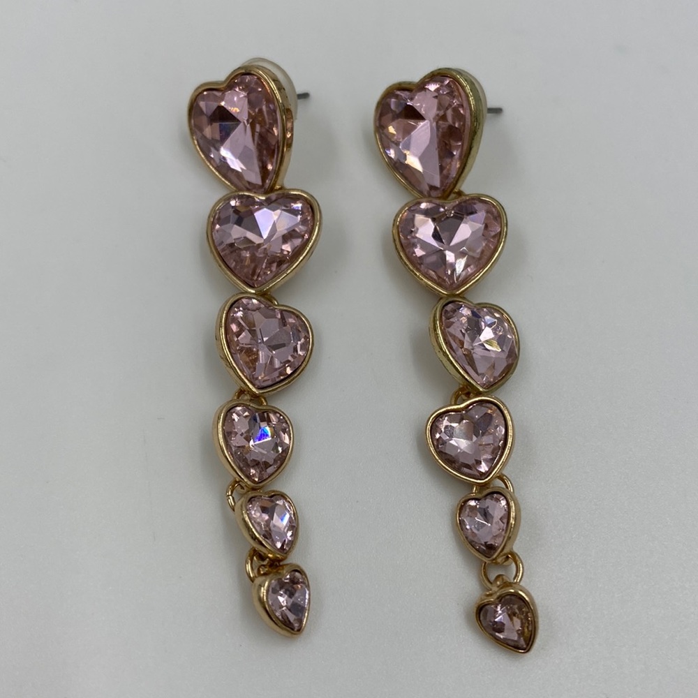 Pink Heart Earrings